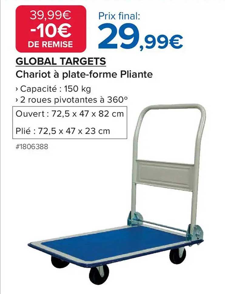 Chariot à plate-forme Pliante Global Targets