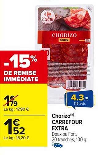 CHORIZO DOUX CARREFOUR EXTRA