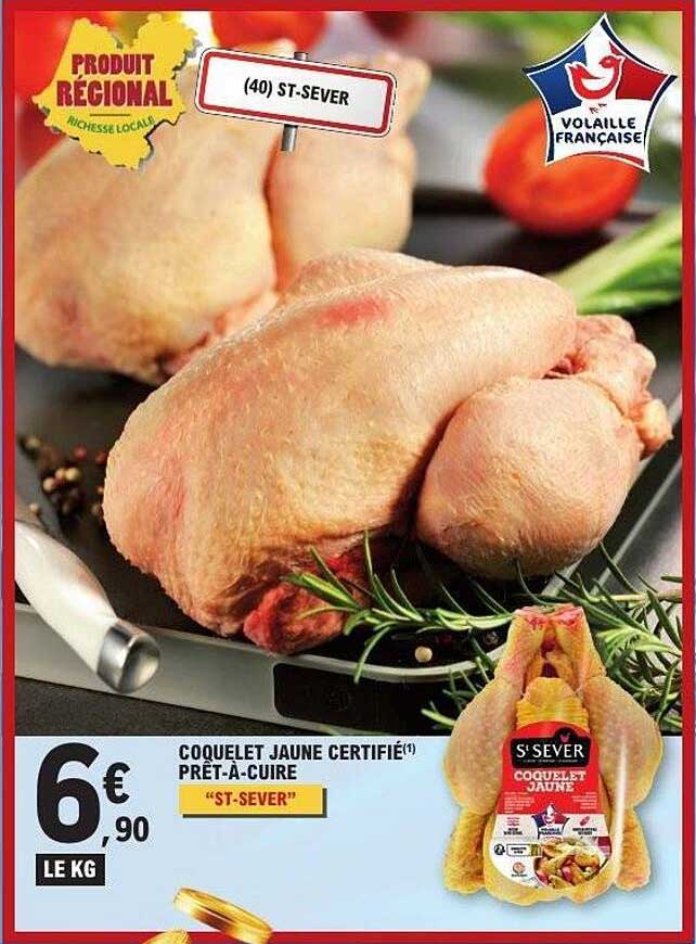 COQUELET JAUNE CERTIFIÉ PRÊT-À-CUIRE "ST-SEVER"