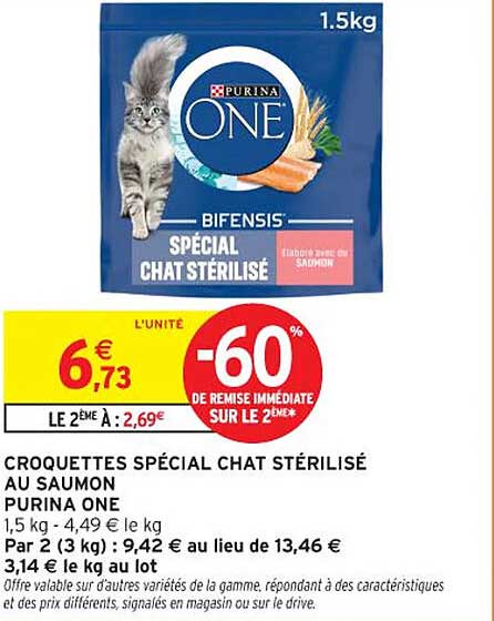 CROQUETTES SPÉCIAL CHAT STÉRILISÉ AU SAUMON