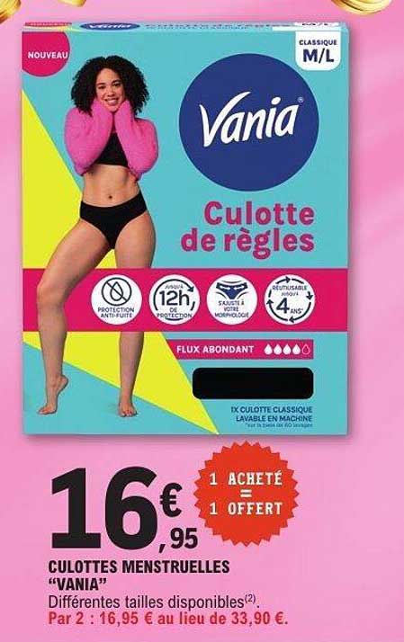 CULOTTES MENSTRUELLES "VANIA"