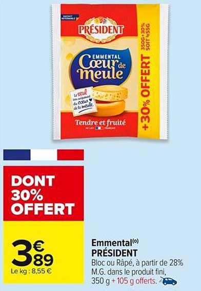 Emmental Coeur de meule - Président