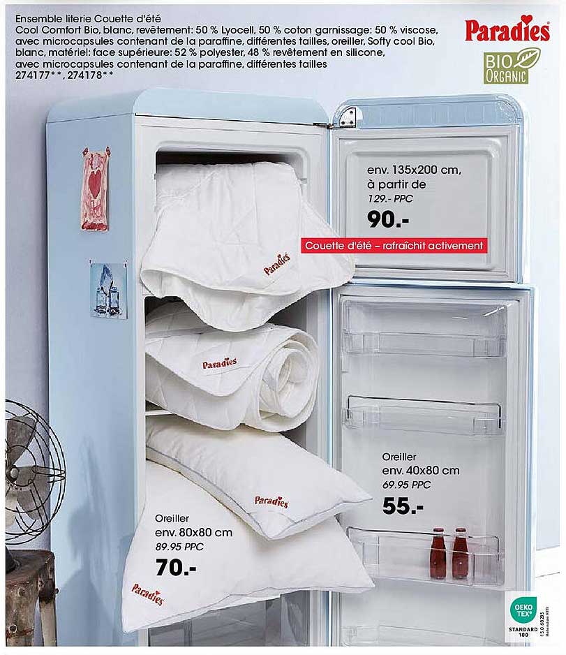 Ensemble literie Couette d'été