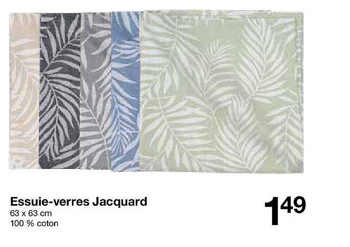 Essuie-verres Jacquard