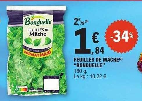 FEUILLES DE MÂCHE "BONDUELLE"