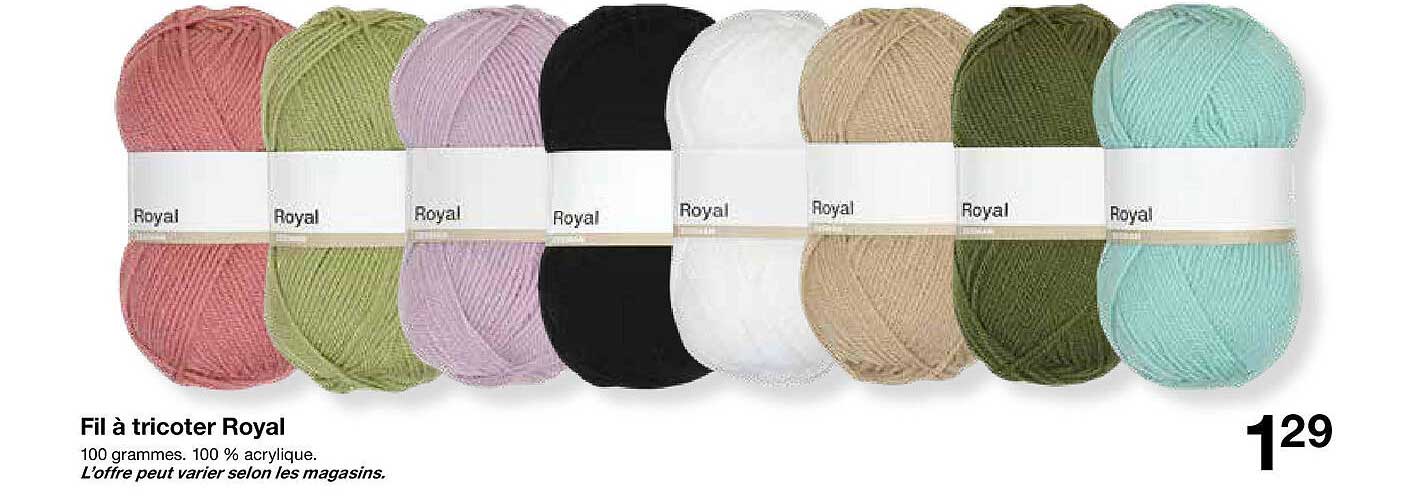 Fil à tricoter Royal