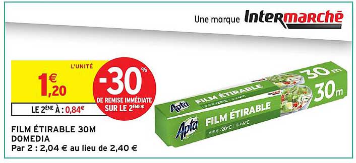 FILM ÉTIRABLE 30M DOMEDIA