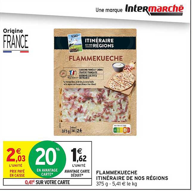 FLAMMEKUECHE ITINÉRAIRE DE NOS RÉGIONS