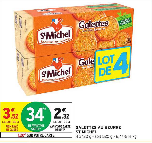 GALETTES AU BEURRE ST MICHEL