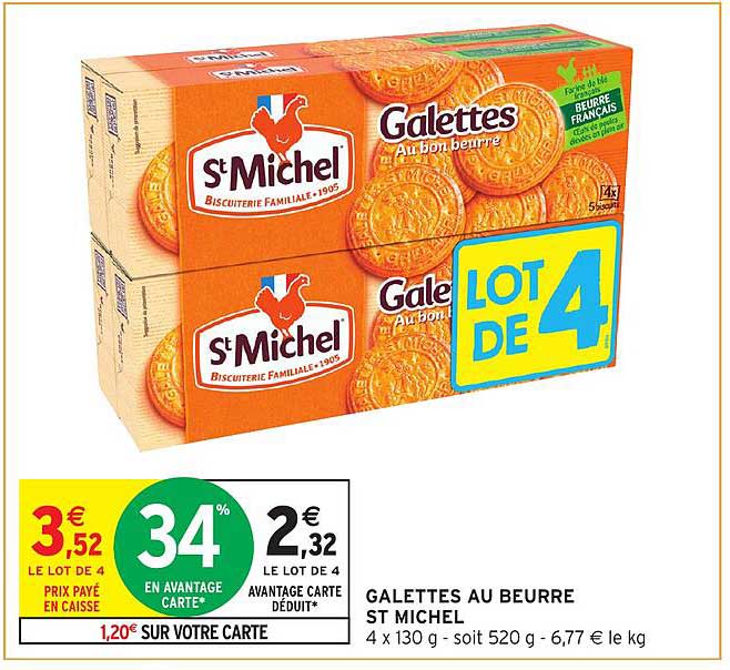 GALETTES AU BEURRE ST MICHEL
