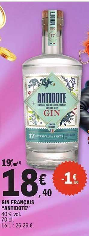 GIN FRANÇAIS "ANTIDOTE"
