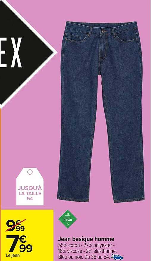 Jean basique homme