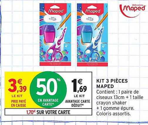 KIT 3 PIÈCES MAPED