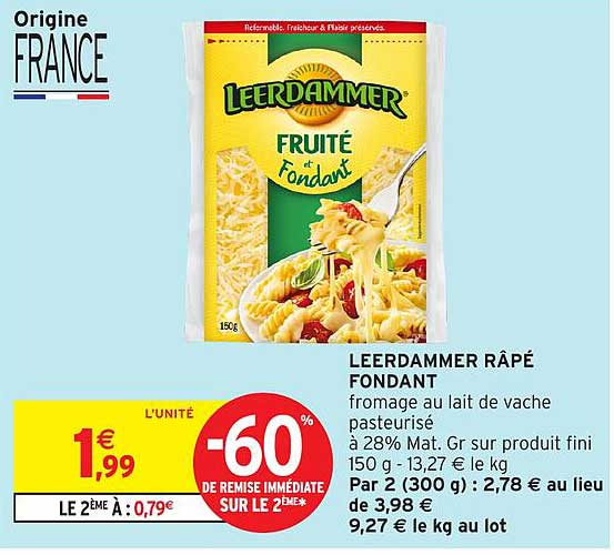 LEERDAMMER RÂPÉ FONDANT