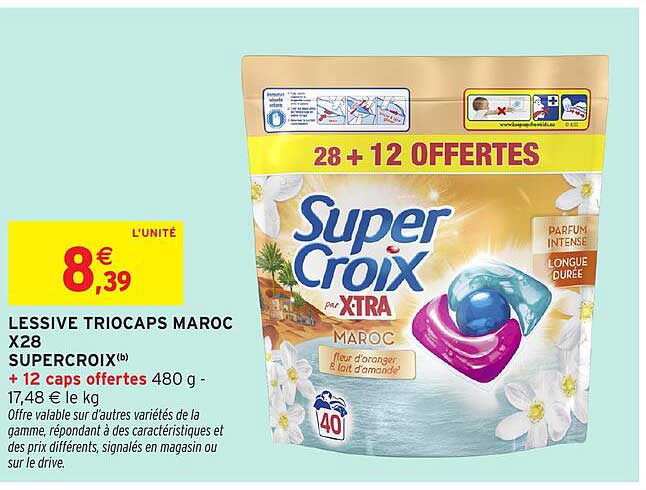 LESSIVE TRIOCAPS MAROC X28 SUPERCROIX