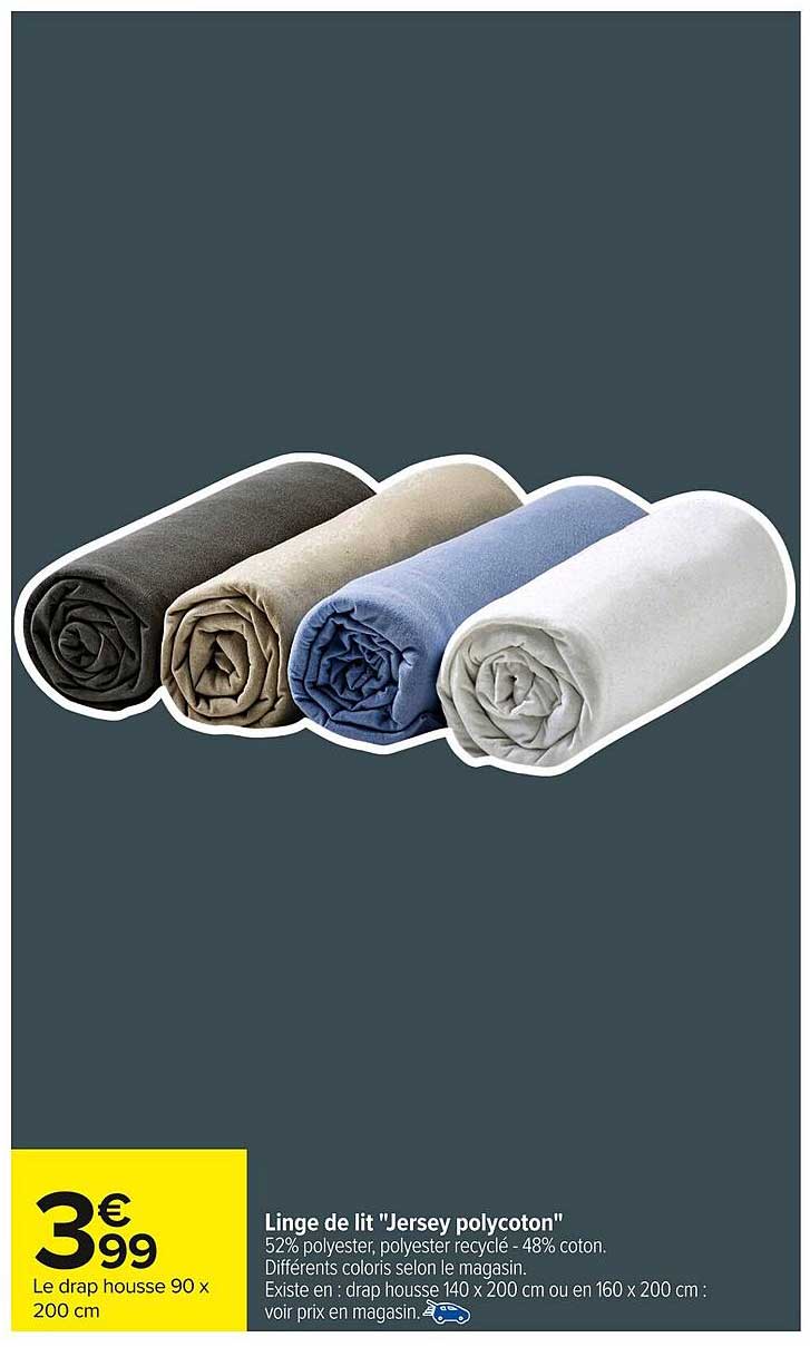 Linge de lit "Jersey polycoton"