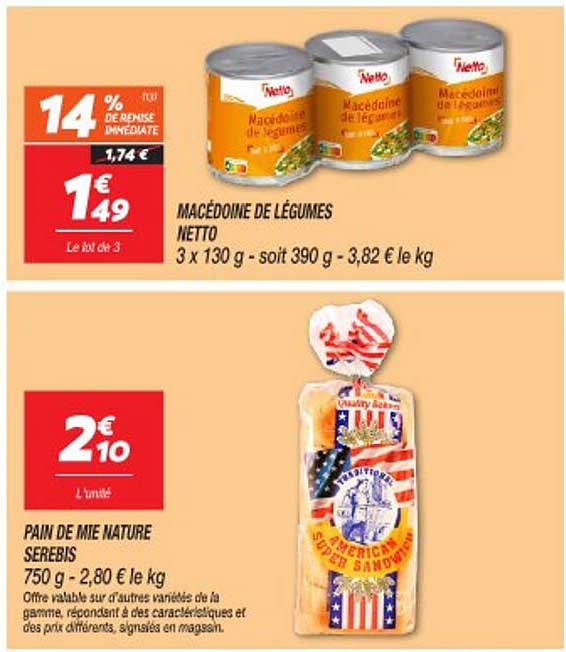 MACÉDOINE DE LÉGUMES NETTO