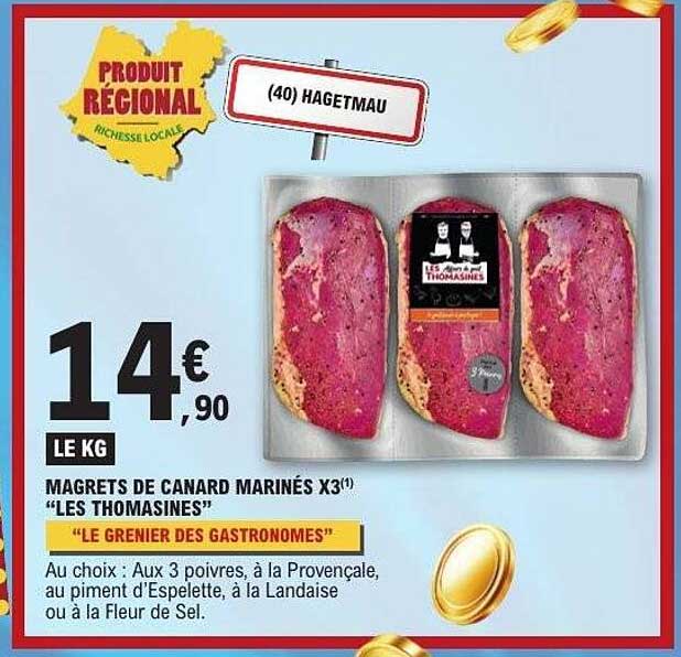 MAGRETS DE CANARD MARINÉS X3 "LES THOMASINES"