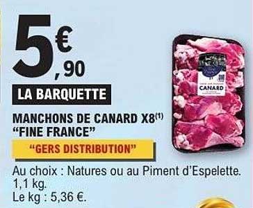 MANCHONS DE CANARD X8 "FINE FRANCE"