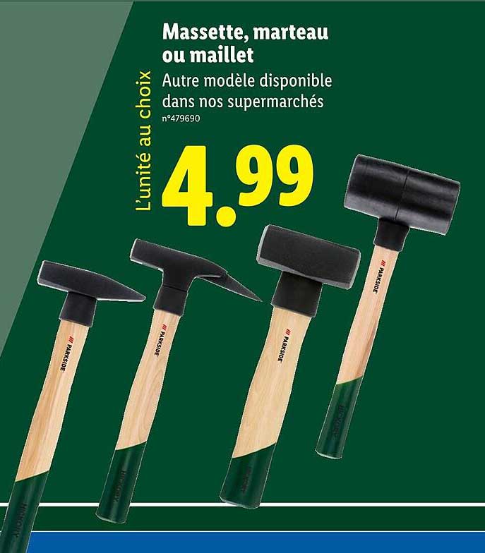 Massette, marteau ou maillet