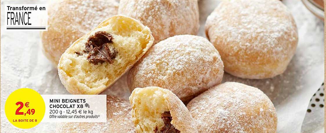 MINI BEIGNETS CHOCOLAT X8