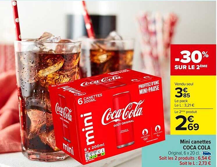 Mini canettes COCA COLA