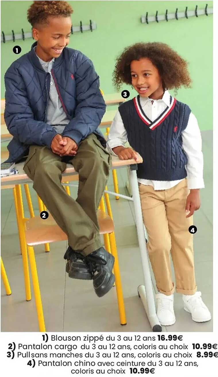 Offres vêtements enfants du 3 au 12 ans