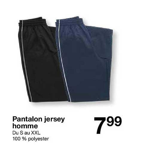 Pantalon jersey homme