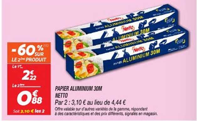PAPIER ALUMINIUM 30M