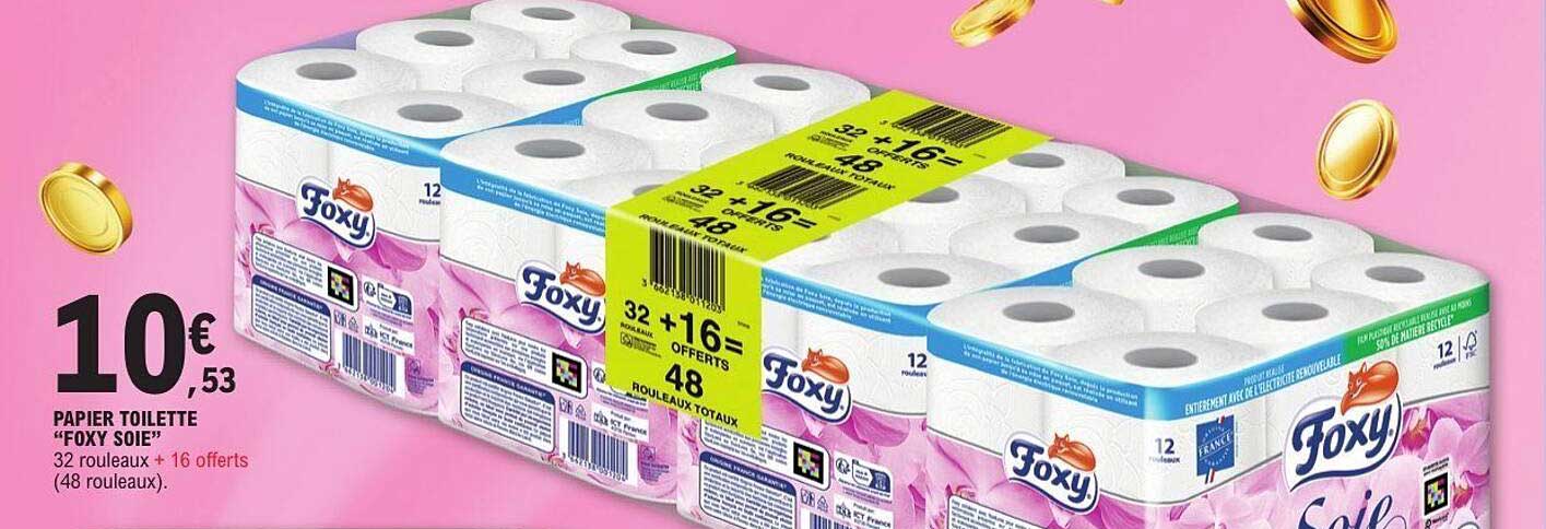 PAPIER TOILETTE "FOXY SOIE"