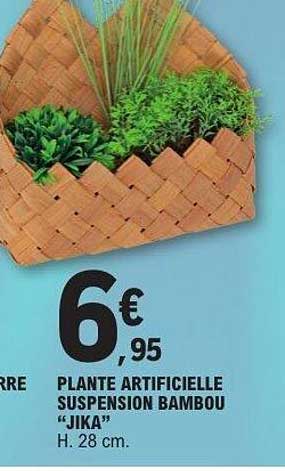 PLANTE ARTIFICIELLE SUSPENSION BAMBOU "JIKA"