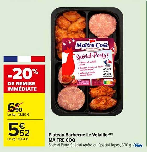 Plateau Barbecue Le Volailleur(m) MAITRE COQ