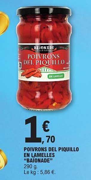 POIVRONS DEL PIQUILLO EN LAMELLES "BAÏONADE"