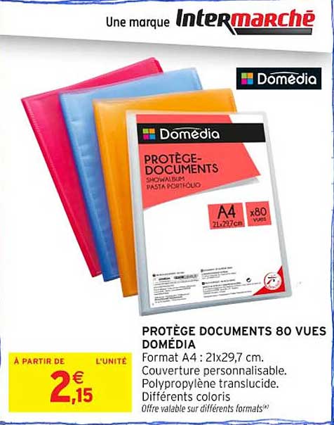 PROTÈGE DOCUMENTS 80 VUES DOMÉDIA