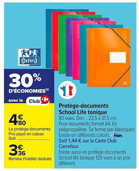 Protège-documents School Life tonique