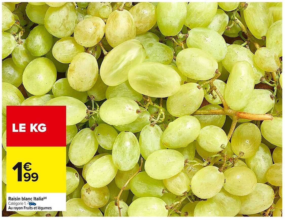 Raisin blanc Italia