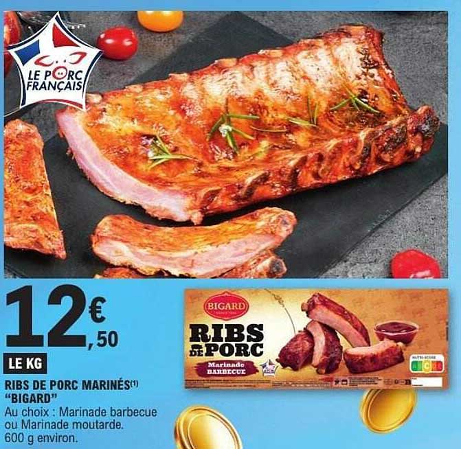 RIBS DE PORC MARINÉS "BIGARD"