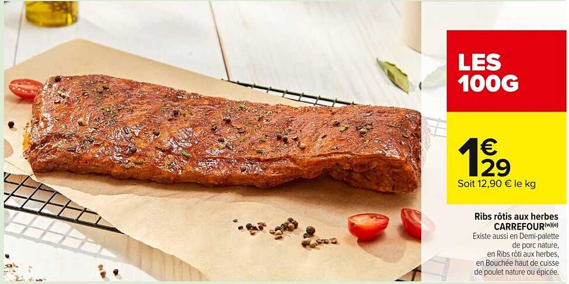Ribs rôtis aux herbes CARREFOUR