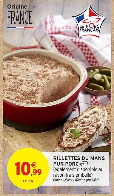 RILLETTES DU MANS PUR PORC