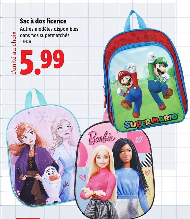 Sac à dos licence