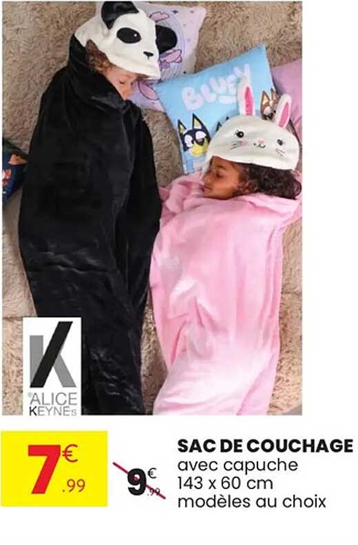 SAC DE COUCHAGE avec capuche