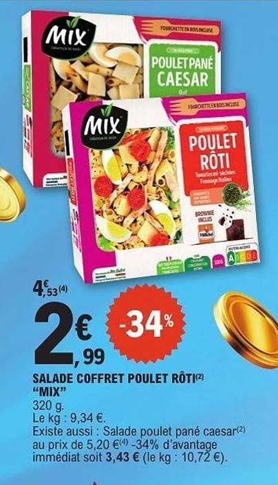 SALAD COFFRET POULET RÔTI "MIX"