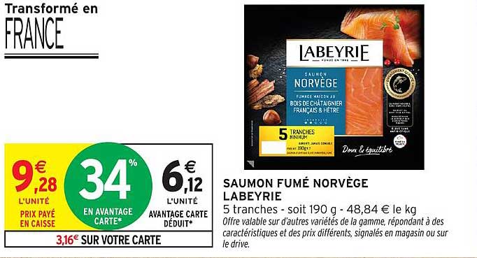 SAUMON FUMÉ NORVÈGE LABEYRIE
