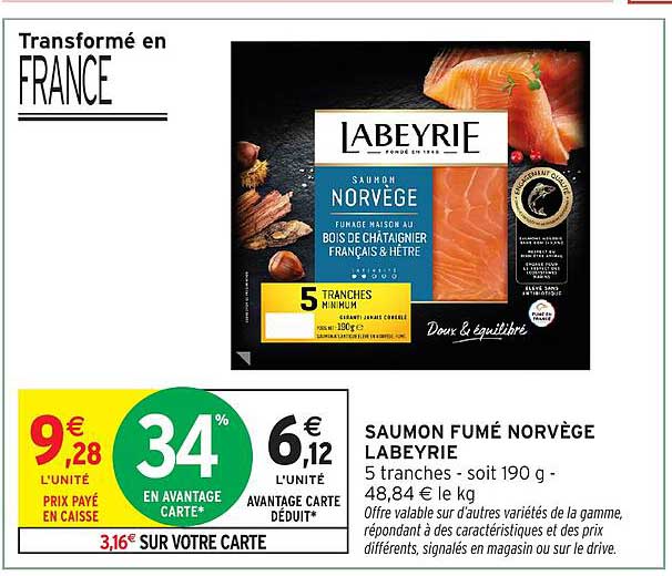 SAUMON FUMÉ NORVÈGE LABEYRIE