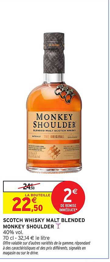 SCOTCH WHISKY MALT BLENDED MONKEY SHOULDER