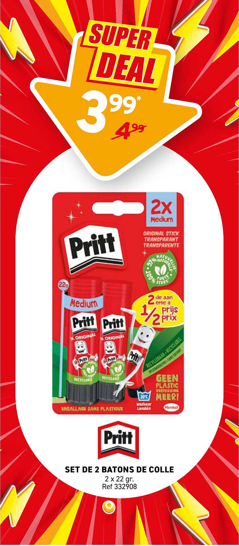 SET DE 2 BATONS DE COLLE