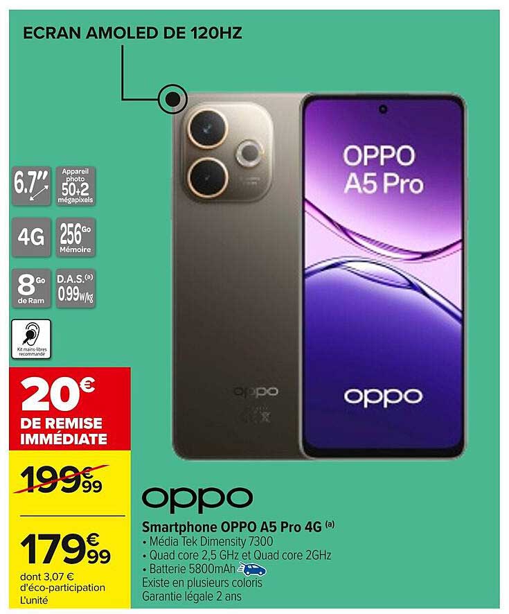 Smartphone OPPO A5 Pro 4G