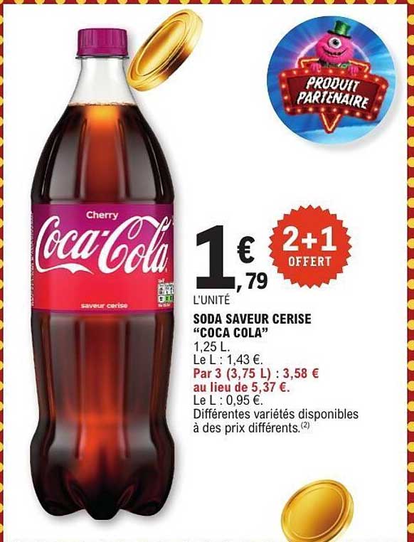 SODA SAVEUR CERISE “COCA COLA”