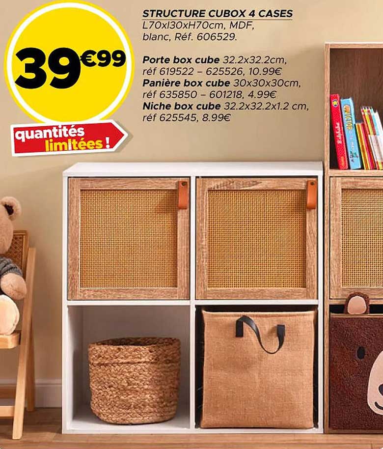 STRUCTURE CUBOX 4 CASES