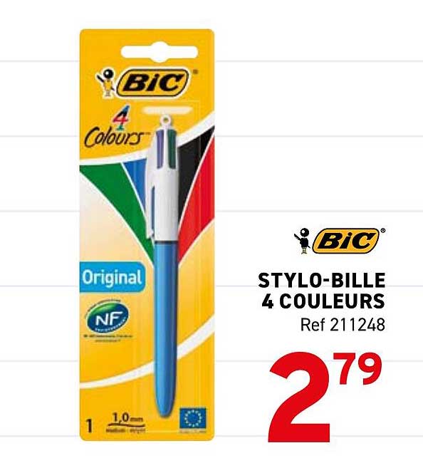 STYLO-BILLE 4 COULEURS